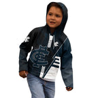 Personalized Carlton Blues Kid Hoodie Modern Geometric Sports Graphic Style
