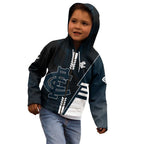 Personalized Carlton Blues Kid Hoodie Modern Geometric Sports Graphic Style