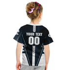 Personalized Carlton Blues Kid T Shirt Modern Geometric Sports Graphic Style