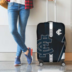 Carlton Blues Luggage Cover Modern Geometric Sports Graphic Style
