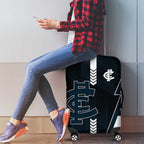 Carlton Blues Luggage Cover Modern Geometric Sports Graphic Style