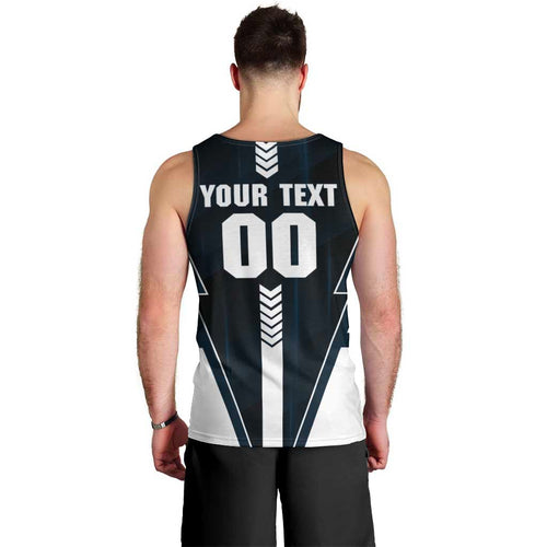 Personalized Carlton Blues Men Tank Top Modern Geometric Sports Graphic Style