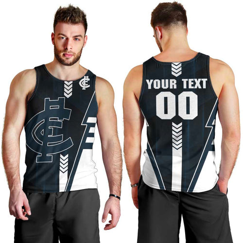 Personalized Carlton Blues Men Tank Top Modern Geometric Sports Graphic Style