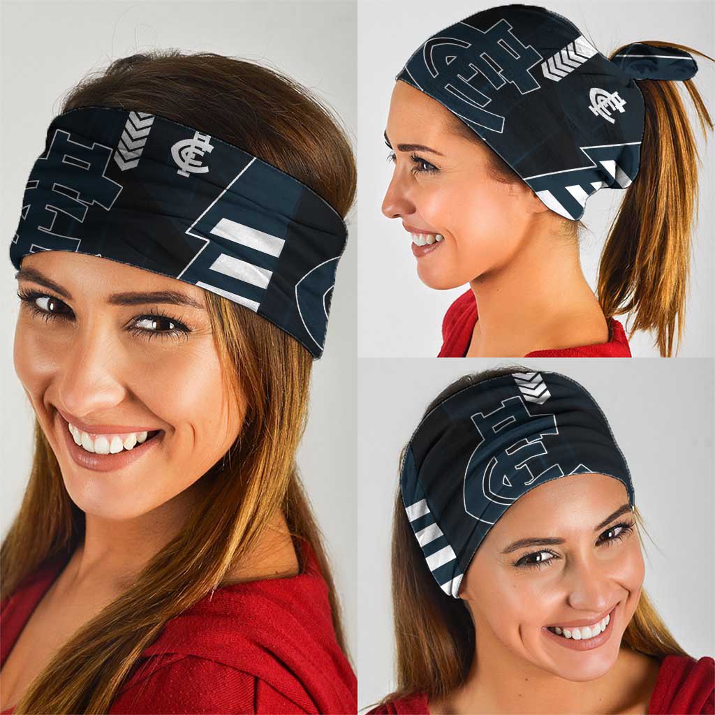 Carlton Blues Neck Gaiter Modern Geometric Sports Graphic Style