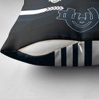 Carlton Blues Pillow Cover Modern Geometric Sports Graphic Style