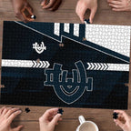 Carlton Blues Puzzle Modern Geometric Sports Graphic Style