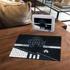 Carlton Blues Puzzle Modern Geometric Sports Graphic Style