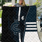Carlton Blues Quilt Modern Geometric Sports Graphic Style