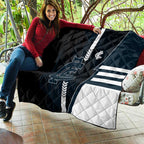 Carlton Blues Quilt Modern Geometric Sports Graphic Style