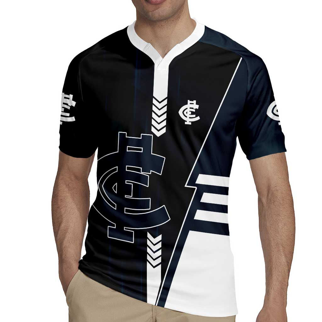 Personalized Carlton Blues Rugby Jersey Modern Geometric Sports Graphic Style