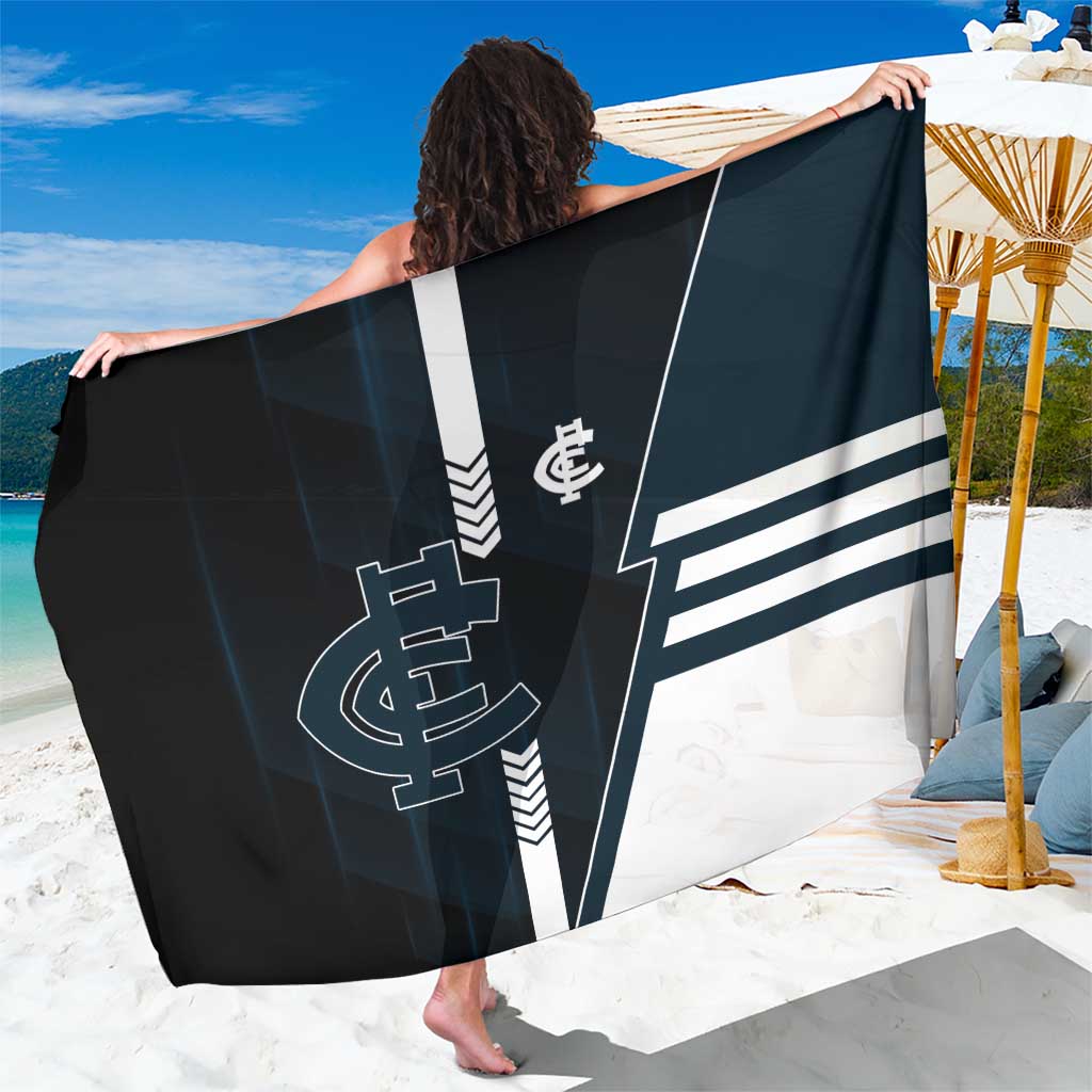 Carlton Blues Sarong Modern Geometric Sports Graphic Style