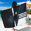 Carlton Blues Sarong Modern Geometric Sports Graphic Style