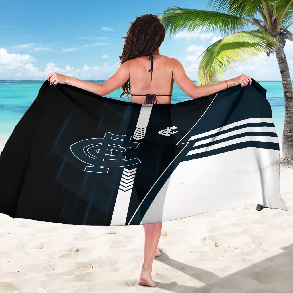 Carlton Blues Sarong Modern Geometric Sports Graphic Style