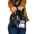 Carlton Blues Shoulder Handbag Modern Geometric Sports Graphic Style