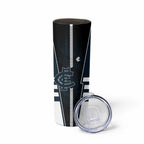 Personalized Carlton Blues Skinny Tumbler Modern Geometric Sports Graphic Style