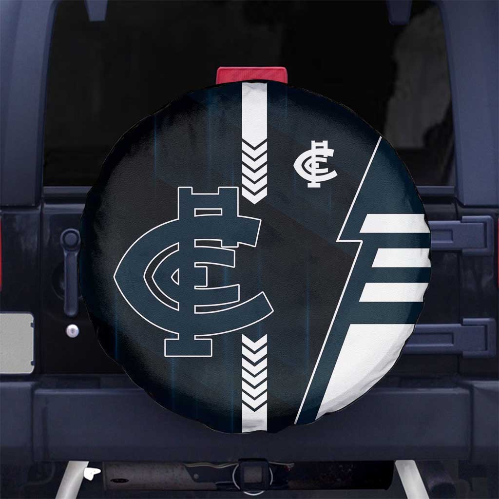 Carlton Blues Spare Tire Cover Modern Geometric Sports Graphic Style