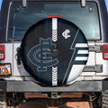 Carlton Blues Spare Tire Cover Modern Geometric Sports Graphic Style