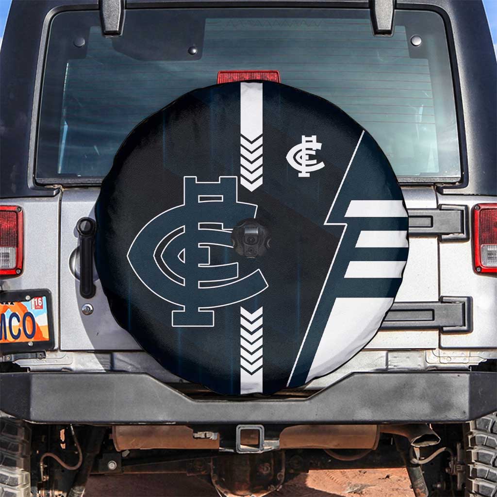 Carlton Blues Spare Tire Cover Modern Geometric Sports Graphic Style