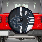 Carlton Blues Spare Tire Cover Modern Geometric Sports Graphic Style