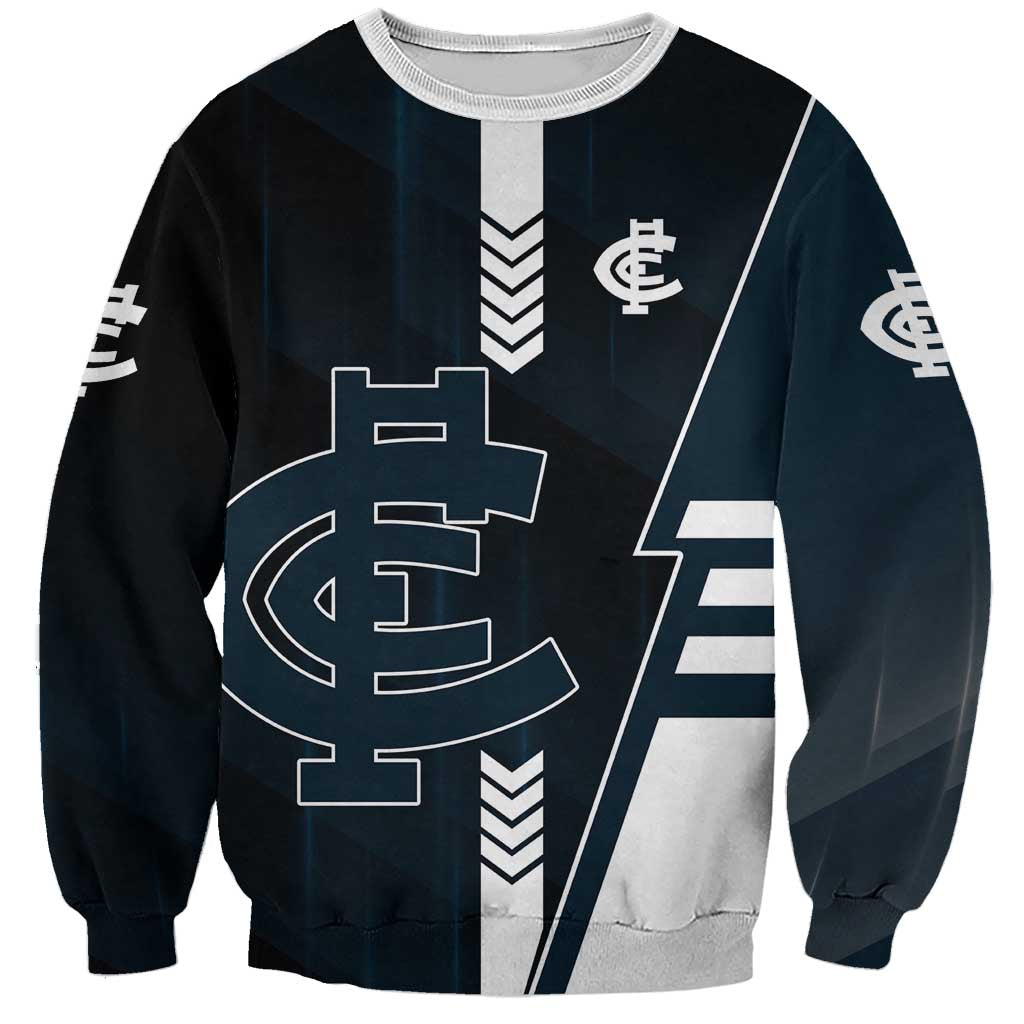 Personalized Carlton Blues Sweatshirt Modern Geometric Sports Graphic Style