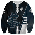 Personalized Carlton Blues Sweatshirt Modern Geometric Sports Graphic Style