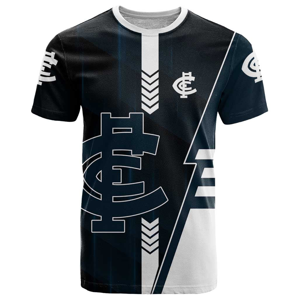 Personalized Carlton Blues T Shirt Modern Geometric Sports Graphic Style
