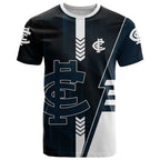 Personalized Carlton Blues T Shirt Modern Geometric Sports Graphic Style