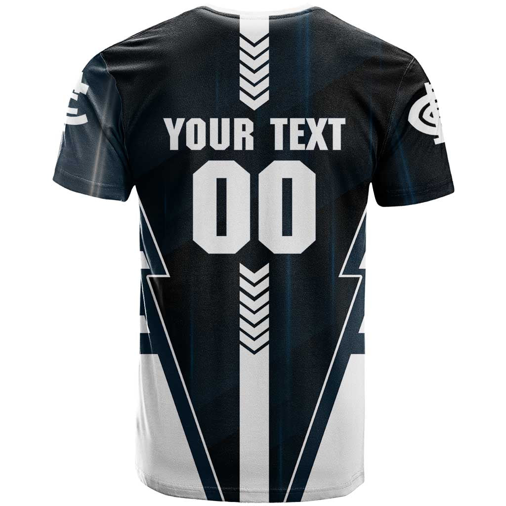 Personalized Carlton Blues T Shirt Modern Geometric Sports Graphic Style