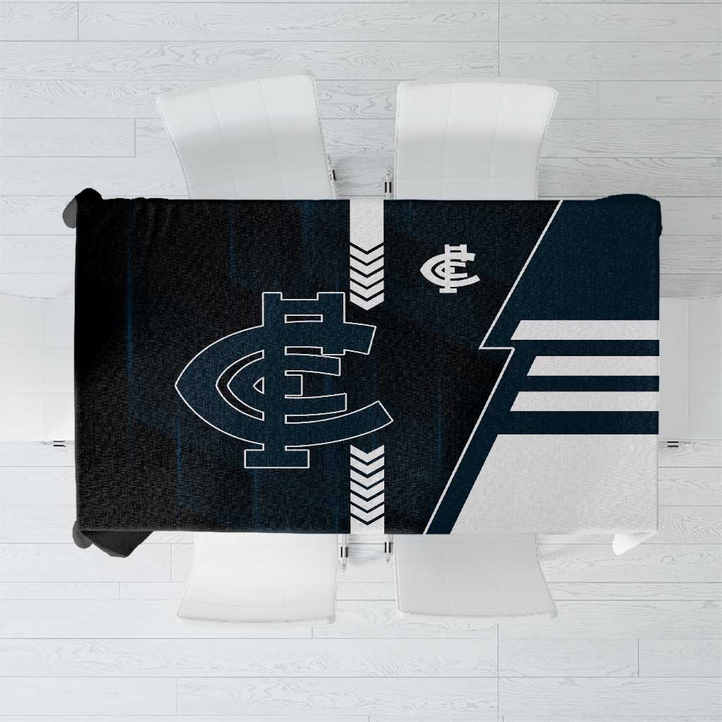 Carlton Blues Tablecloth Modern Geometric Sports Graphic Style