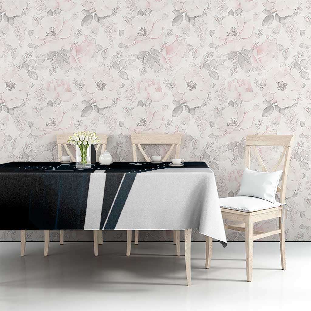 Carlton Blues Tablecloth Modern Geometric Sports Graphic Style