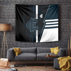 Carlton Blues Tapestry Modern Geometric Sports Graphic Style