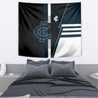 Carlton Blues Tapestry Modern Geometric Sports Graphic Style