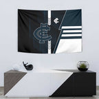 Carlton Blues Tapestry Modern Geometric Sports Graphic Style