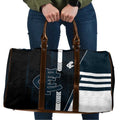 Carlton Blues Travel Bag Modern Geometric Sports Graphic Style