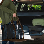 Carlton Blues Travel Bag Modern Geometric Sports Graphic Style