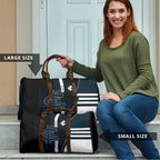 Carlton Blues Travel Bag Modern Geometric Sports Graphic Style
