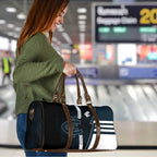 Carlton Blues Travel Bag Modern Geometric Sports Graphic Style