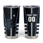Personalized Carlton Blues Tumbler Cup Modern Geometric Sports Graphic Style