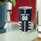 Personalized Carlton Blues Tumbler Cup Modern Geometric Sports Graphic Style