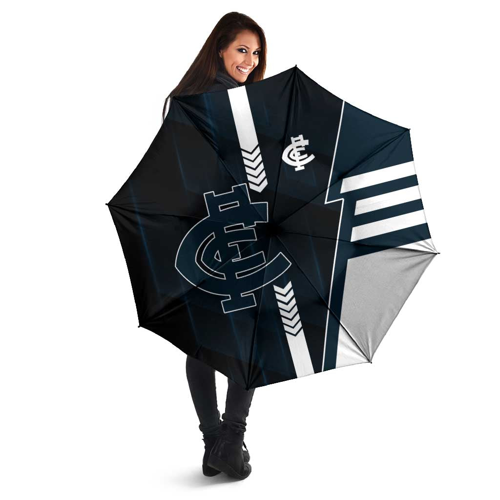 Carlton Blues Umbrella Modern Geometric Sports Graphic Style