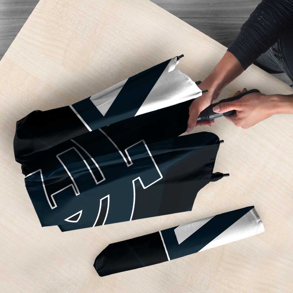 Carlton Blues Umbrella Modern Geometric Sports Graphic Style