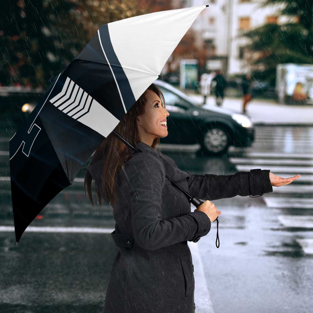 Carlton Blues Umbrella Modern Geometric Sports Graphic Style