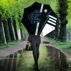 Carlton Blues Umbrella Modern Geometric Sports Graphic Style