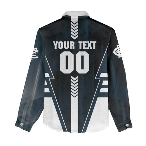 Personalized Carlton Blues Women Casual Shirt Modern Geometric Sports Graphic Style