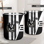 Collingwood Magpies Laundry Basket Modern Geometric Sports Graphic Style