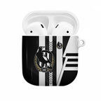 Collingwood Magpies AirPods Case Modern Geometric Sports Graphic Style