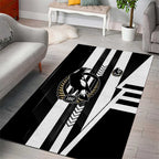 Collingwood Magpies Area Rug Modern Geometric Sports Graphic Style