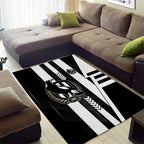 Collingwood Magpies Area Rug Modern Geometric Sports Graphic Style