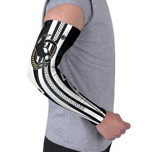 Personalized Collingwood Magpies Arm Sleeves Modern Geometric Sports Graphic Style