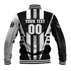 Personalized Collingwood Magpies Baseball Jacket Modern Geometric Sports Graphic Style